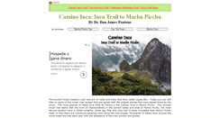 Desktop Screenshot of camino-inca.info