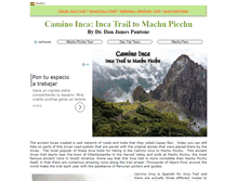 Tablet Screenshot of camino-inca.info